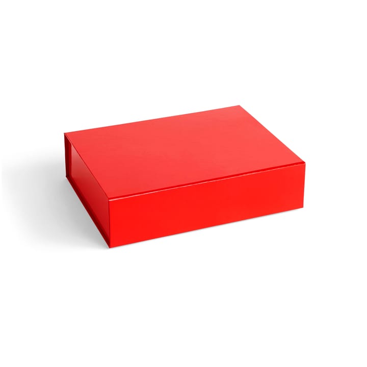 Colour Storage S Box mit Deckel 25,5 x 33cm - Vibrant red - HAY