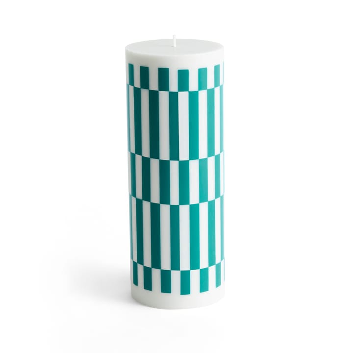 Column Candle Blockkerze large 25cm - Light grey-green - HAY