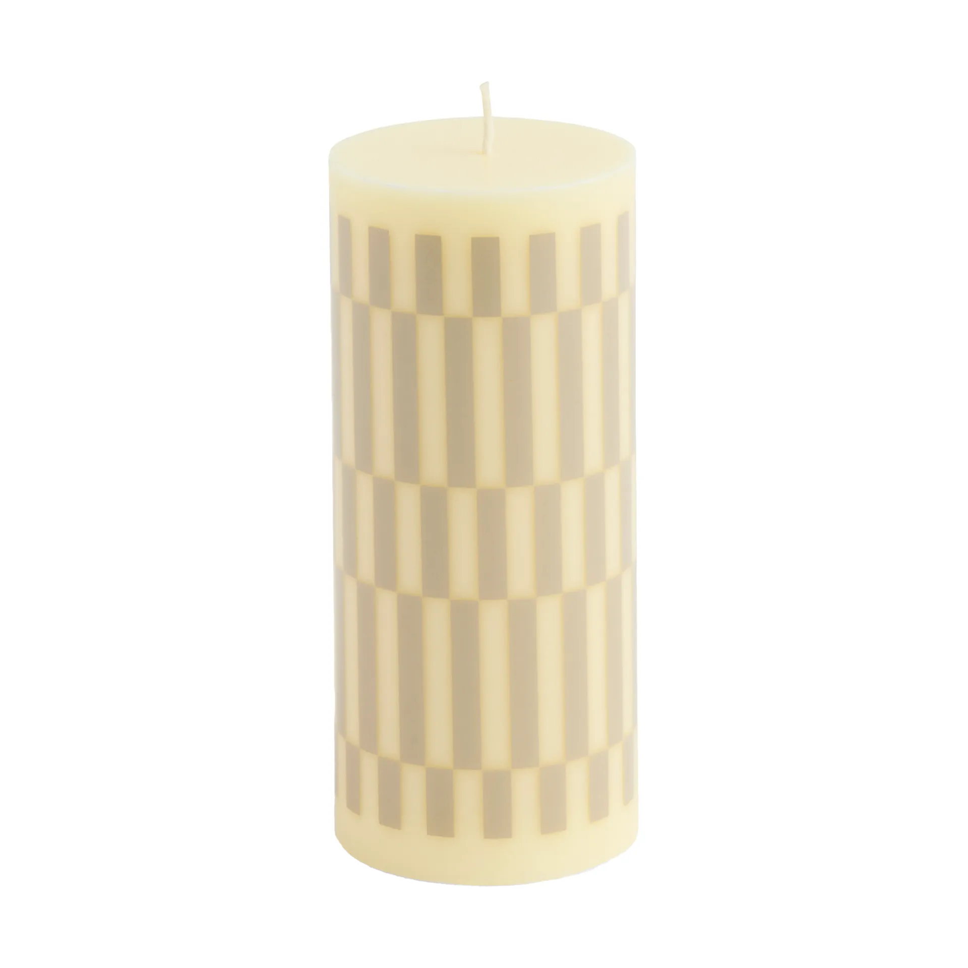 Column Candle Blockkerze small 15cm, Cream-sand HAY