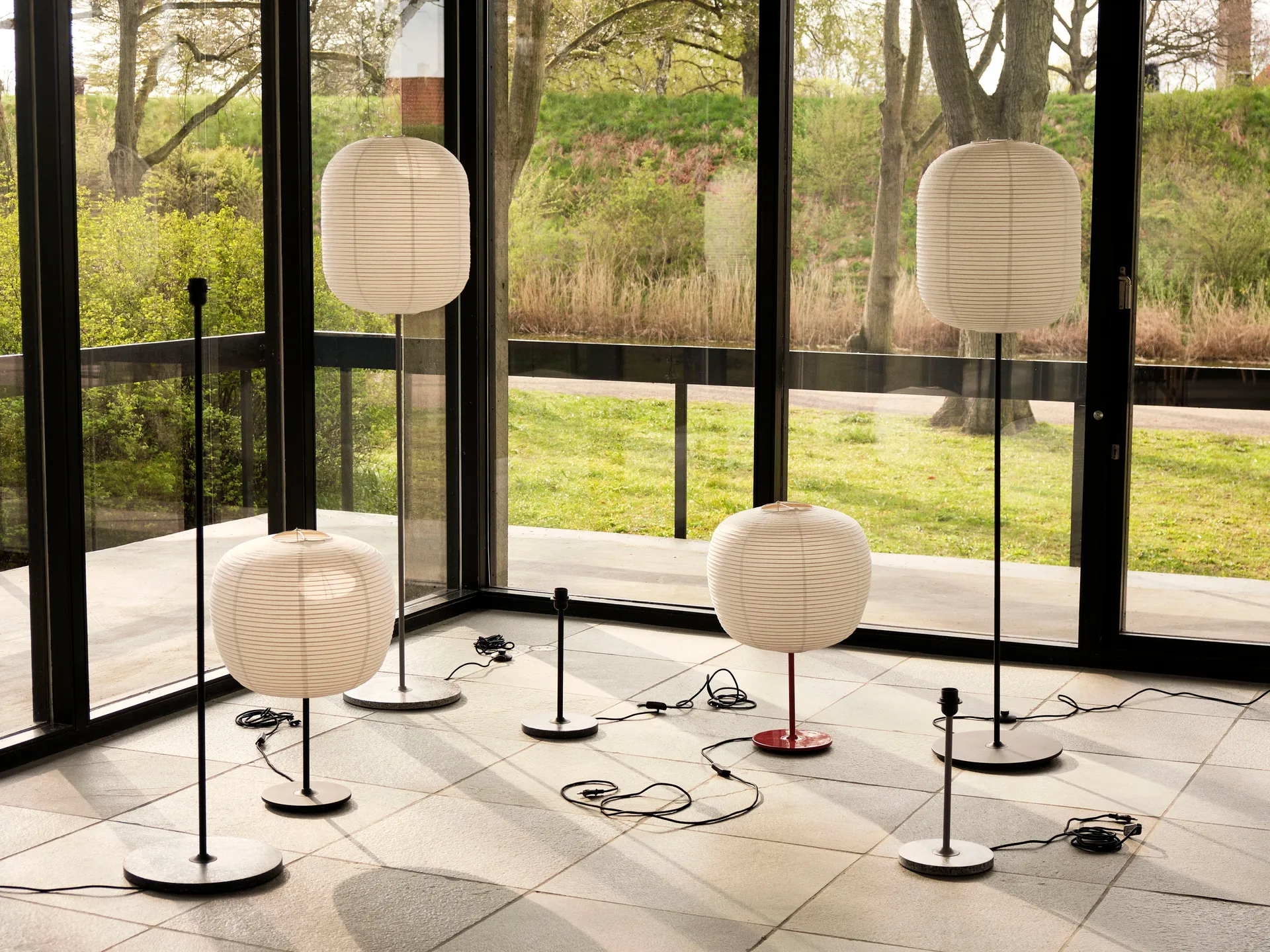 Common Rice paper Lampenschirm, Oblong HAY