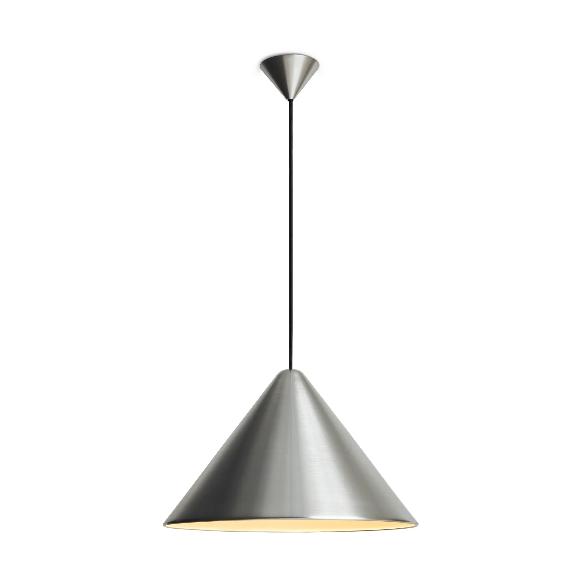 Compass Pendelleuchte 43 cm, Borstad aluminium HAY