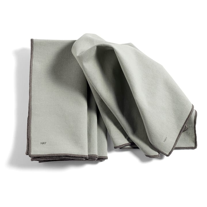 Contour Stoffserviette 40 x 40cm 4er Pack, Grey HAY