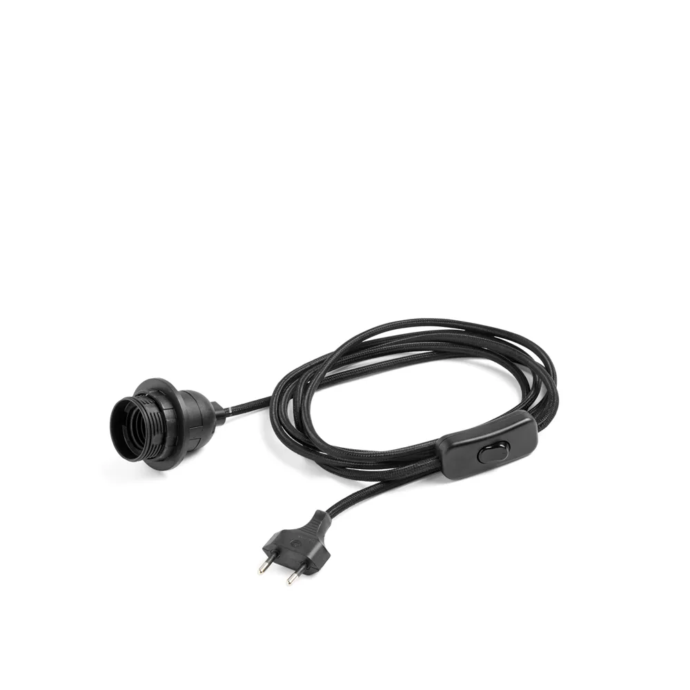 Cord Set Table Kabelset, Soft black HAY