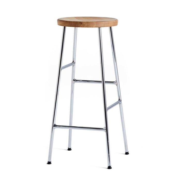 Cornet Barhocker 75 cm - Oiled oak-chrome - HAY