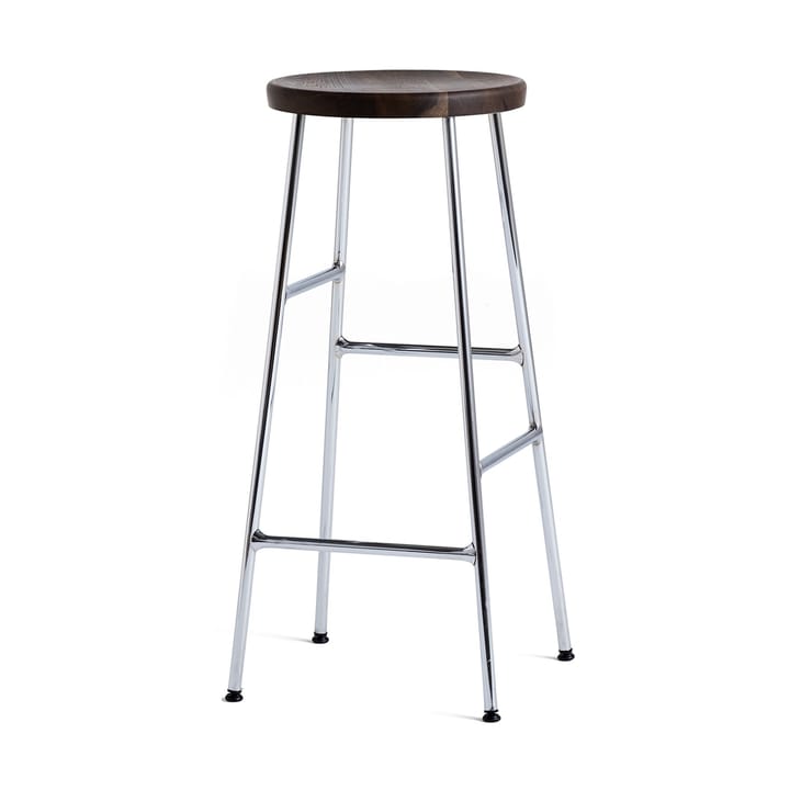 Cornet Barhocker 75 cm - Smoked oiled oak-chrome - HAY