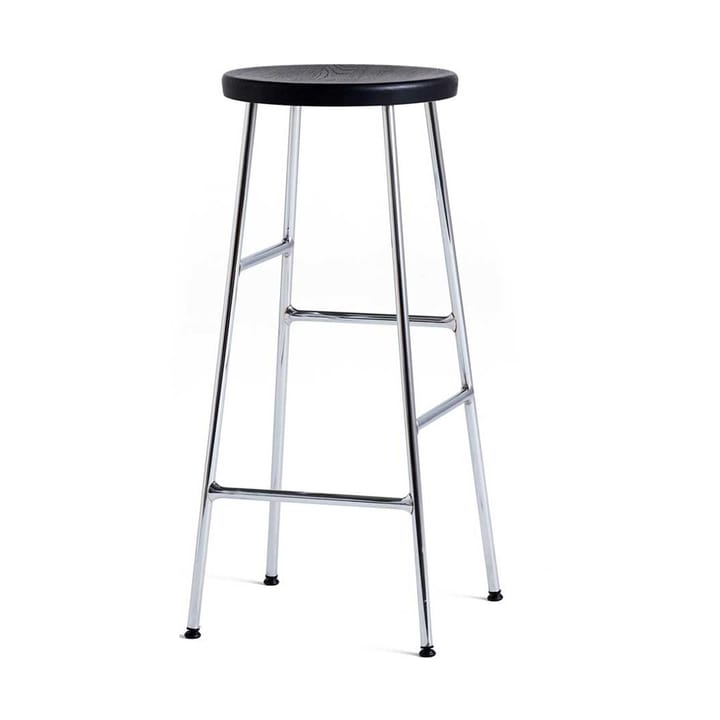 Cornet Barhocker 75 cm - Soft black oak-chrome - HAY