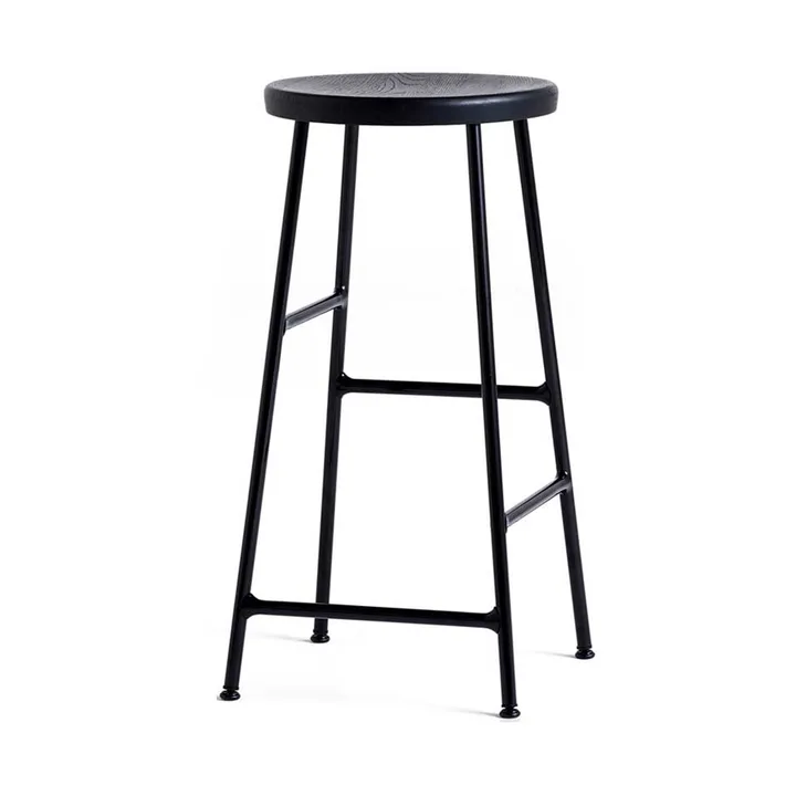 Cornet runder Barhocker 65 cm - Soft black oak-soft black - HAY