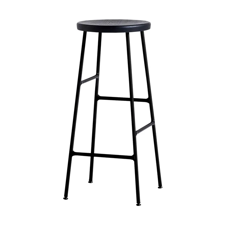 Cornet runder Barhocker 75 cm - Soft black oak-soft black - HAY