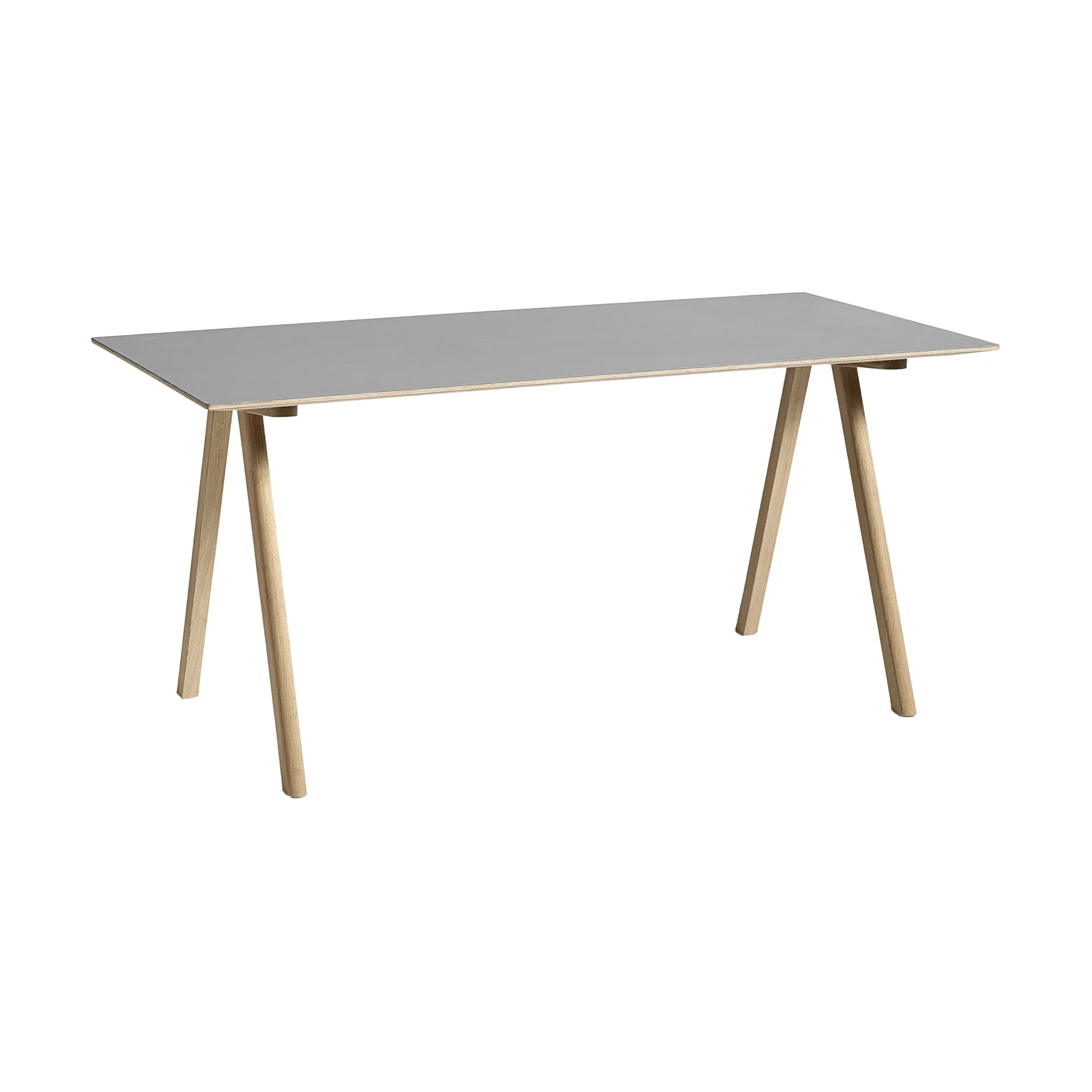 CPH10 2.0 Schreibtisch 80x160 cm, Grey linoleum-lacquered oak HAY