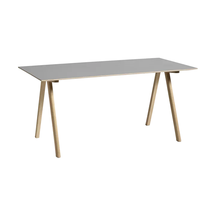 CPH10 2.0 Schreibtisch 80x160 cm - Grey linoleum-lacquered oak - HAY
