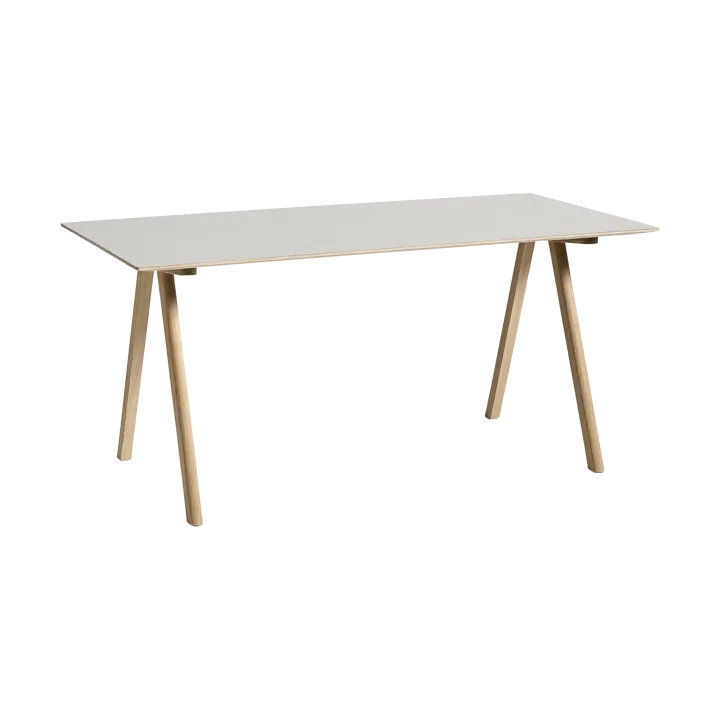 CPH10 2.0 Schreibtisch 80x160 cm - Off white linoleum-lacq. oak - HAY