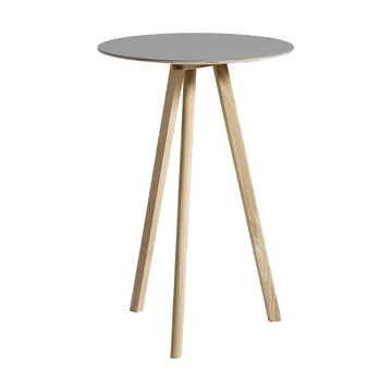 CPH20 2.0 Bartisch Ø70 cm - Grey linoleum-lacquered oak - HAY