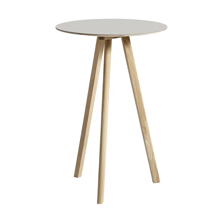 CPH20 2.0 Bartisch Ø70 cm - Off white linoleum-lacq. oak - HAY