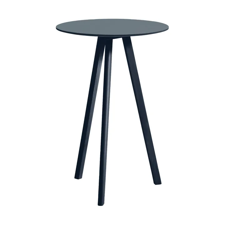 CPH20 2.0 Bartisch Ø70 cm - Smokey blue linoleum-Deep blue - HAY