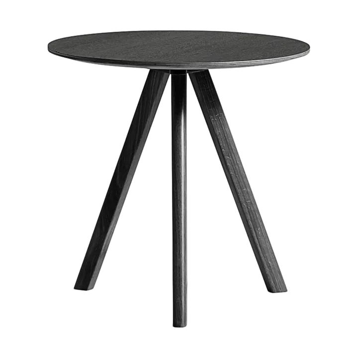 CPH20 2.0 Couchtisch Ø50 cm - Black laminate-lacquered oak - HAY