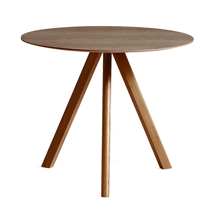 CPH20 2.0 Esstisch Ø90 cm - Lacquered walnut - HAY
