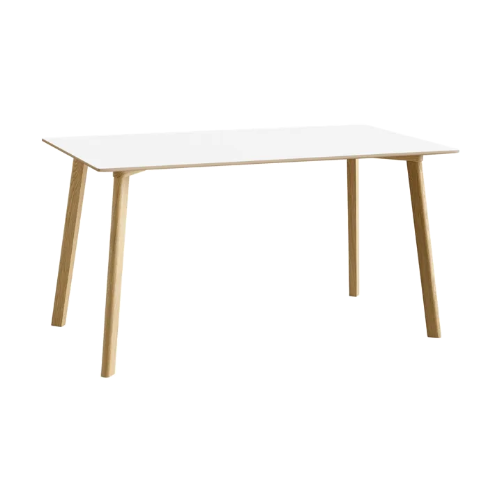 CPH210 Deux 2.0 Tisch 75x140 cm - Pearl white-lackierte Eiche - HAY