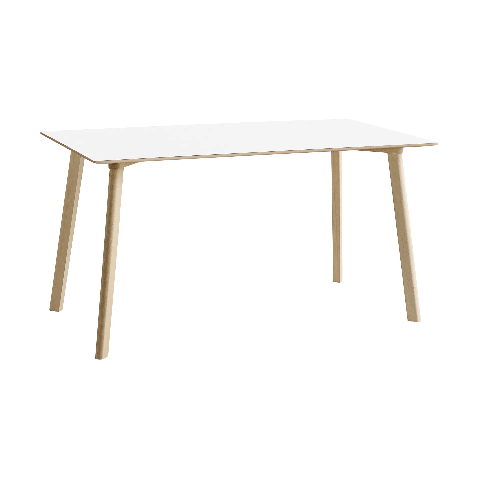 CPH210 Deux 2.0 Tisch 75x140 cm, Pearl white-untreated beech HAY