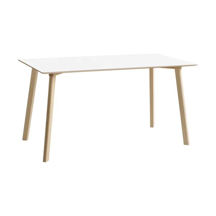 CPH210 Deux 2.0 Tisch 75x140 cm - Pearl white-untreated beech - HAY