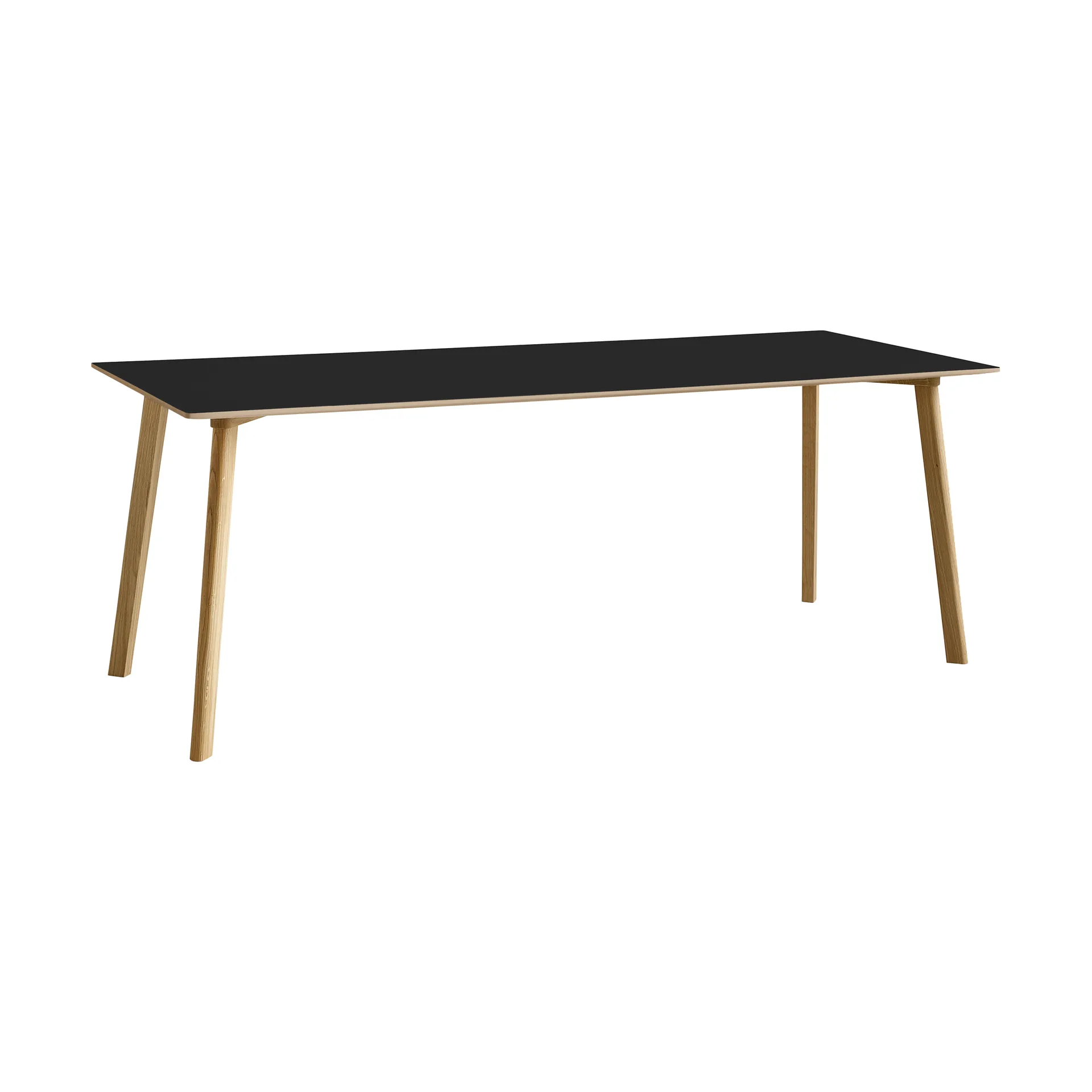 CPH210 Deux 2.0 Tisch 75x200 cm, Black laminate-lacquered oak HAY