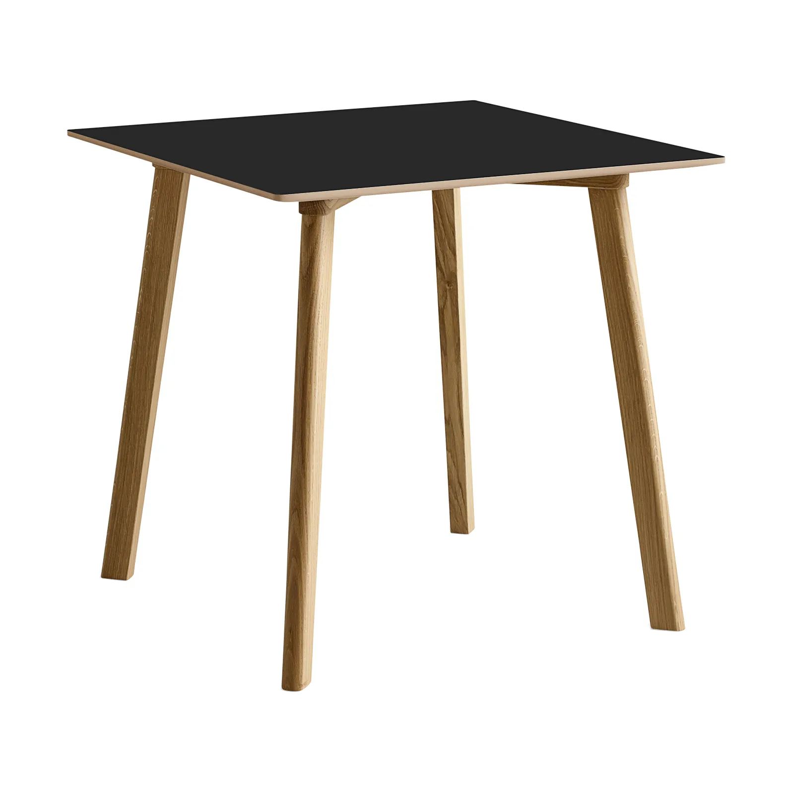 CPH210 Deux 2.0 Tisch 75x75 cm, Black laminate-lacquered oak HAY
