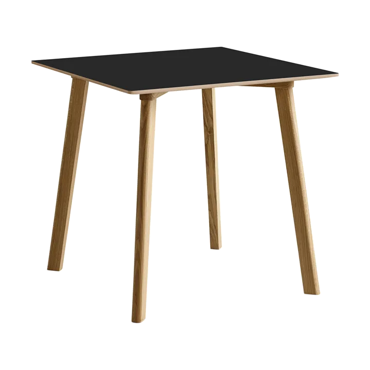 CPH210 Deux 2.0 Tisch 75x75 cm - Black laminate-lacquered oak - HAY