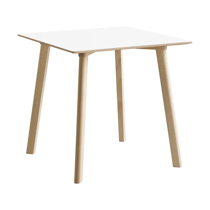 CPH210 Deux 2.0 Tisch 75x75 cm - Pearl white-untreated beech - HAY