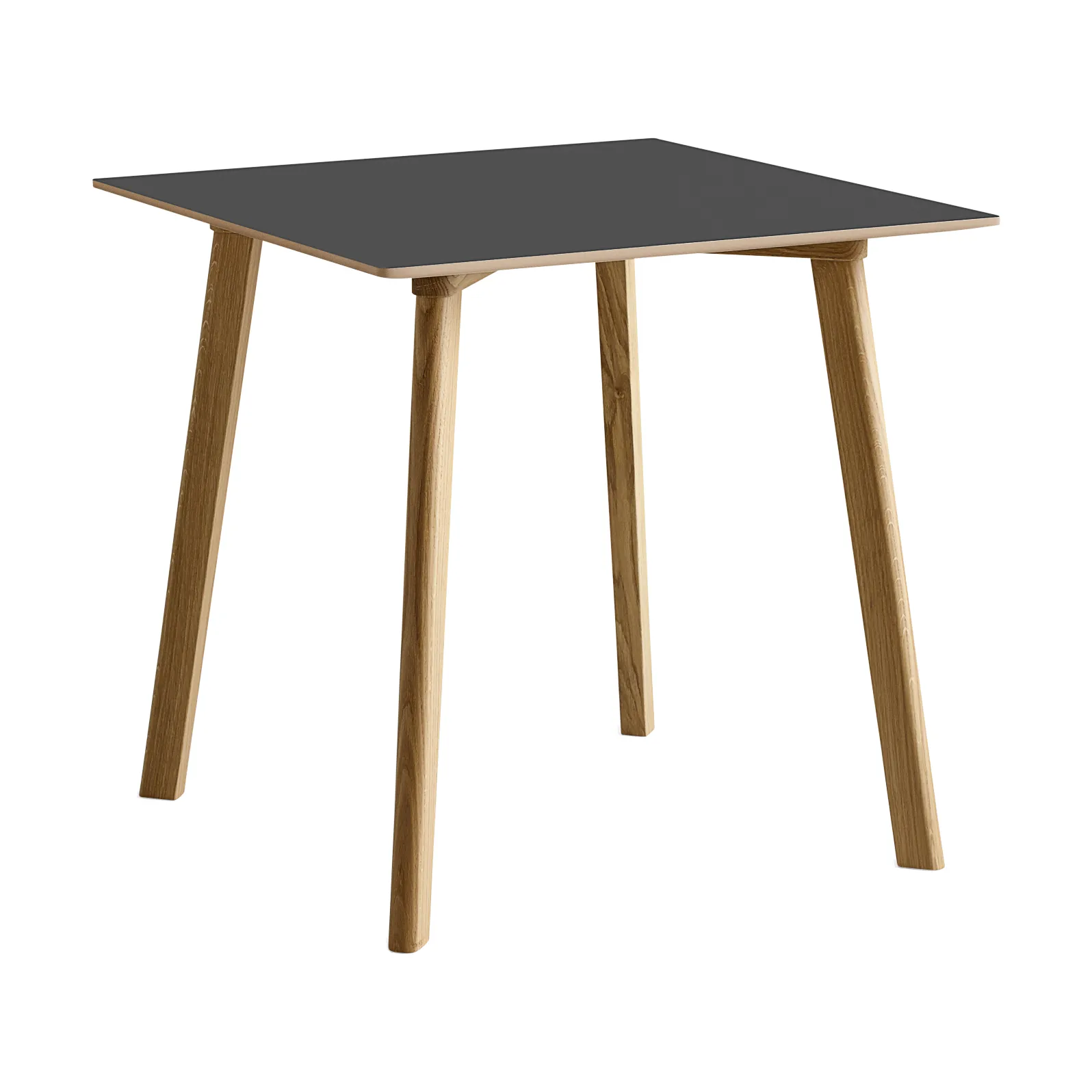 CPH210 Deux 2.0 Tisch 75x75 cm, Stone grey-lacquered oak HAY