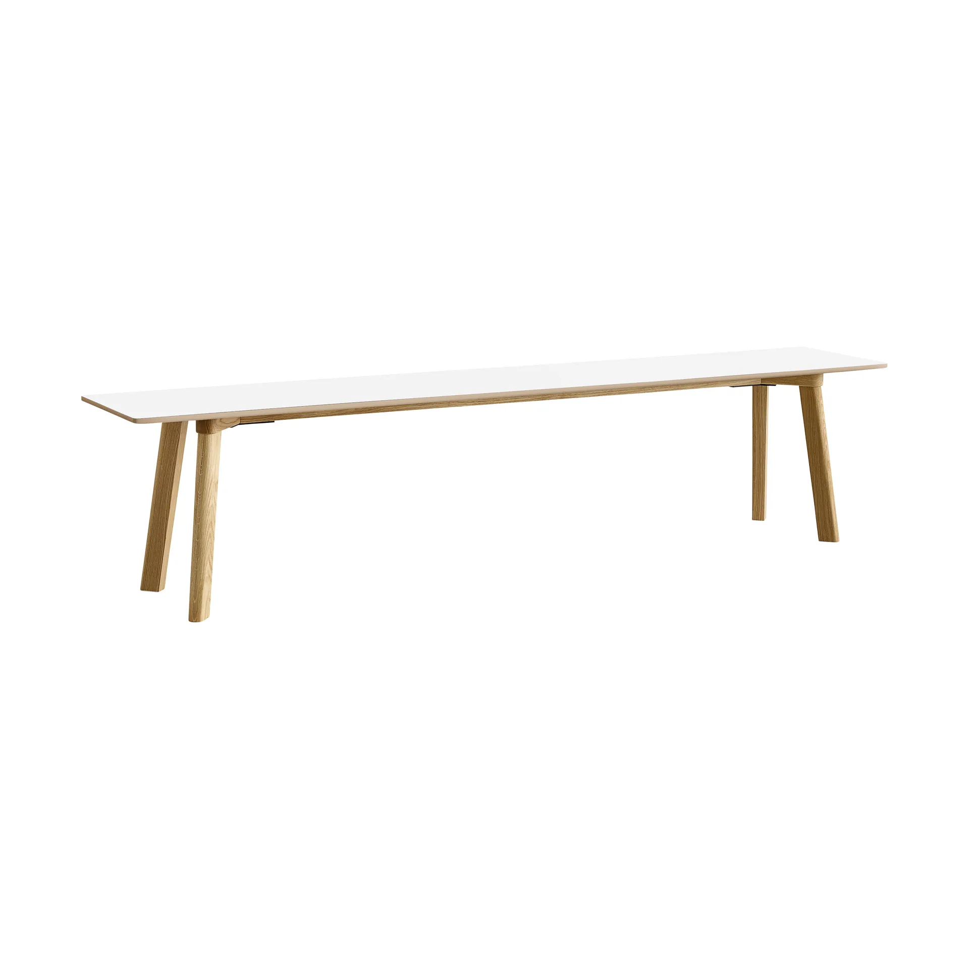 CPH215 Deux 2.0 Bank 200 cm, Pearl white-lacquered oak HAY