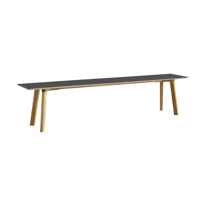 CPH215 Deux 2.0 Bank 200 cm - Stone grey-lacquered oak - HAY