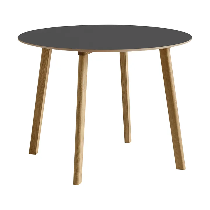 CPH220 Deux 2.0 Tisch Ø98 cm - Stone grey-lacquered oak - HAY