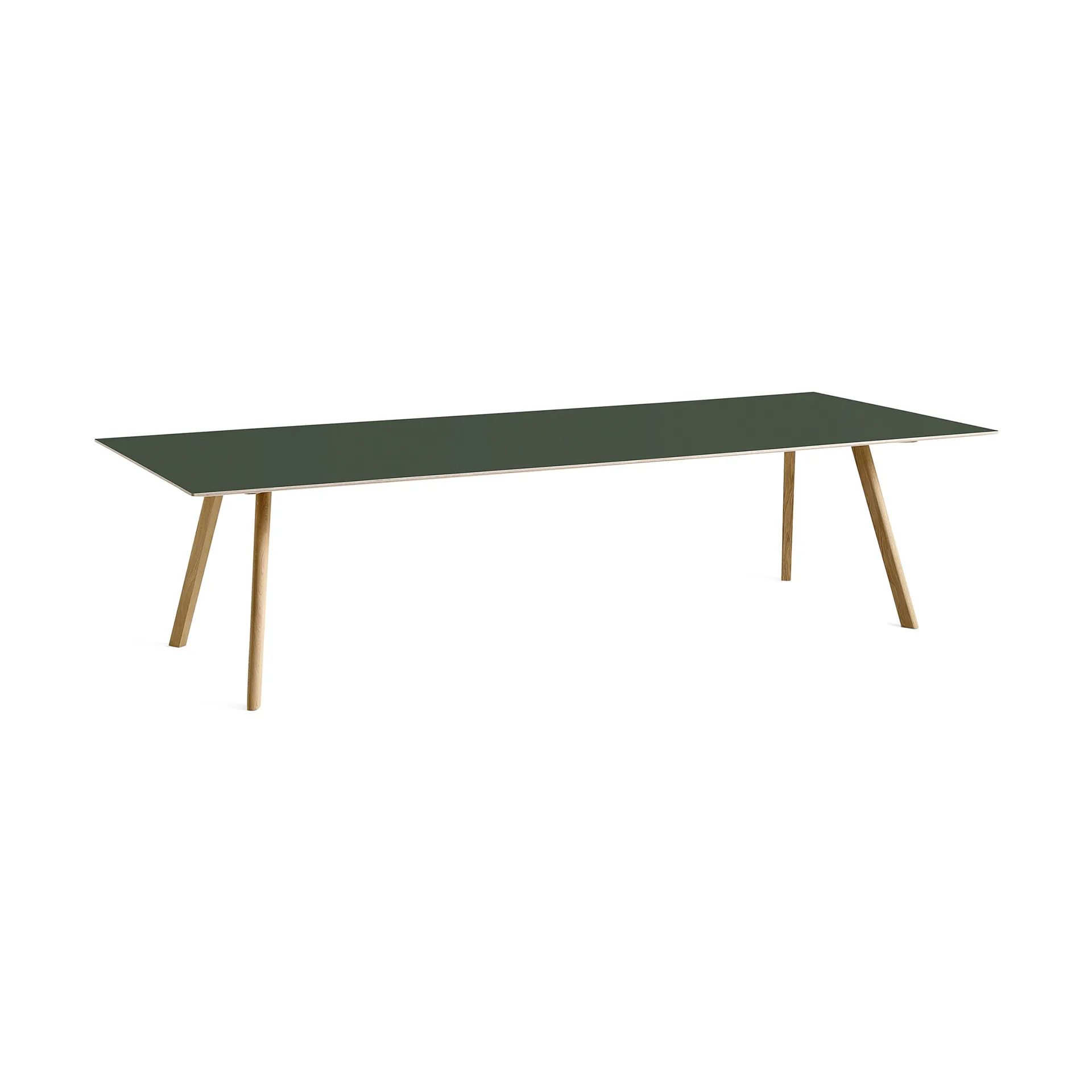 CPH30 2.0 Esstisch 90x300 cm, Green linoleum-lacquered oak HAY