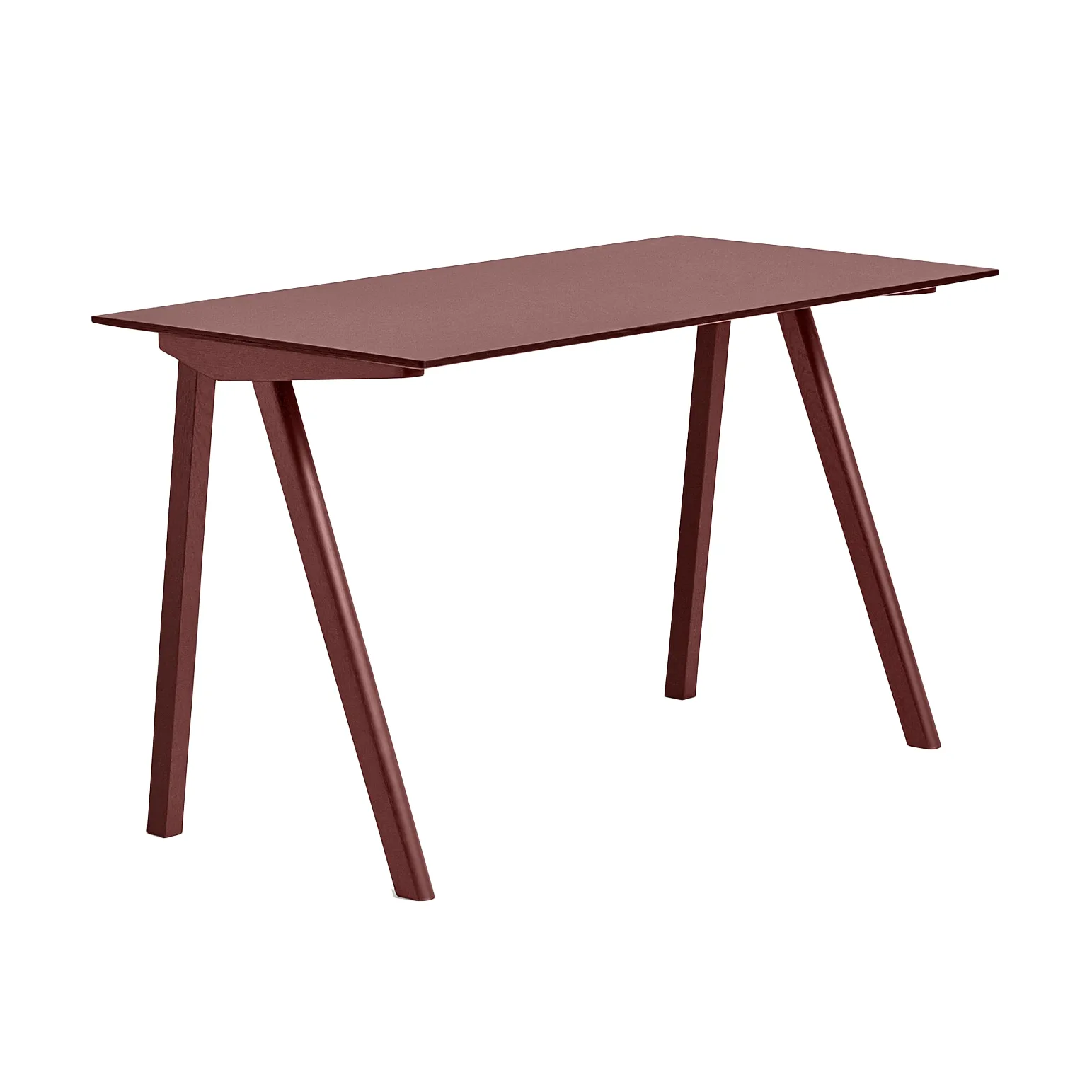 CPH90 2.0 Schreibtisch 65x130 cm, Burgundy linoleum-Bordeaux HAY
