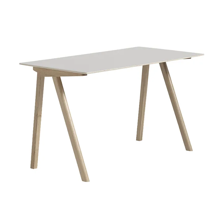 CPH90 2.0 Schreibtisch 65x130 cm - Off white linoleum-lacq. oak - HAY