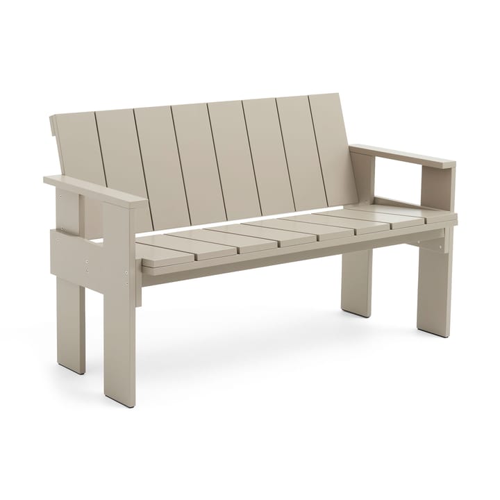 Crate Dining Bench Bank Kiefernholz lackiert - London fog - HAY