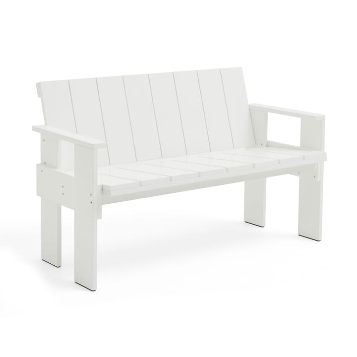 Crate Dining Bench Bank Kiefernholz lackiert - White - HAY