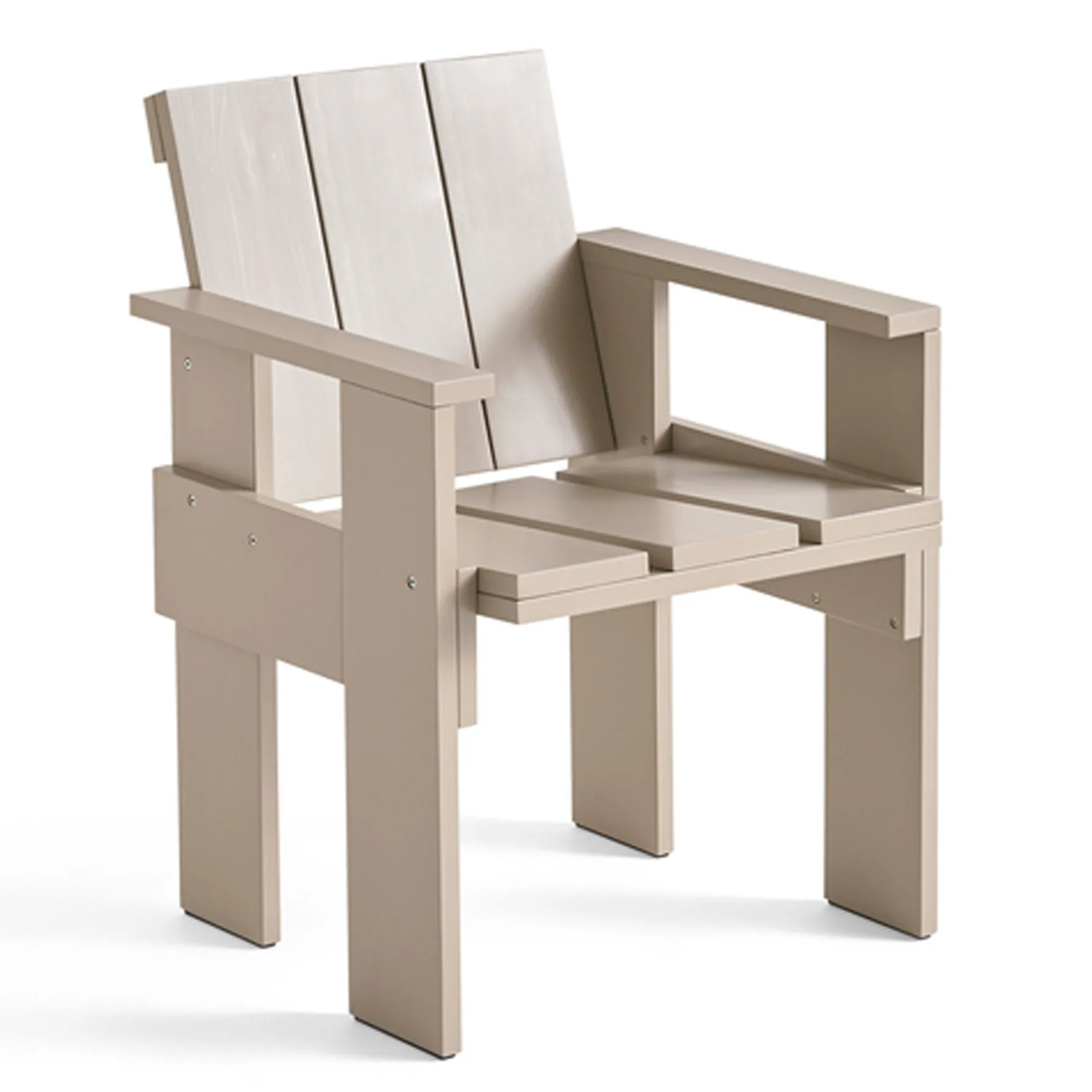 Crate Dining Chair Armlehnstuhl, London fog HAY