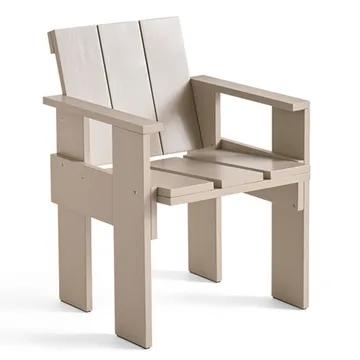 Crate Dining Chair Armlehnstuhl - London fog - HAY