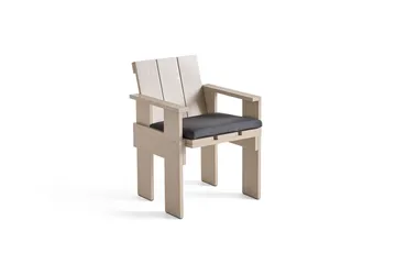 Crate Dining Chair Armlehnstuhl - London fog - HAY
