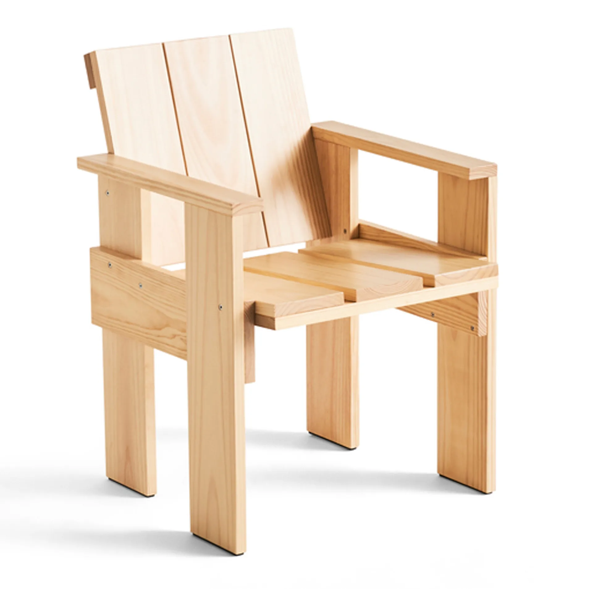 Crate Dining Chair Armlehnstuhl, Water-based lacquered pinewood HAY
