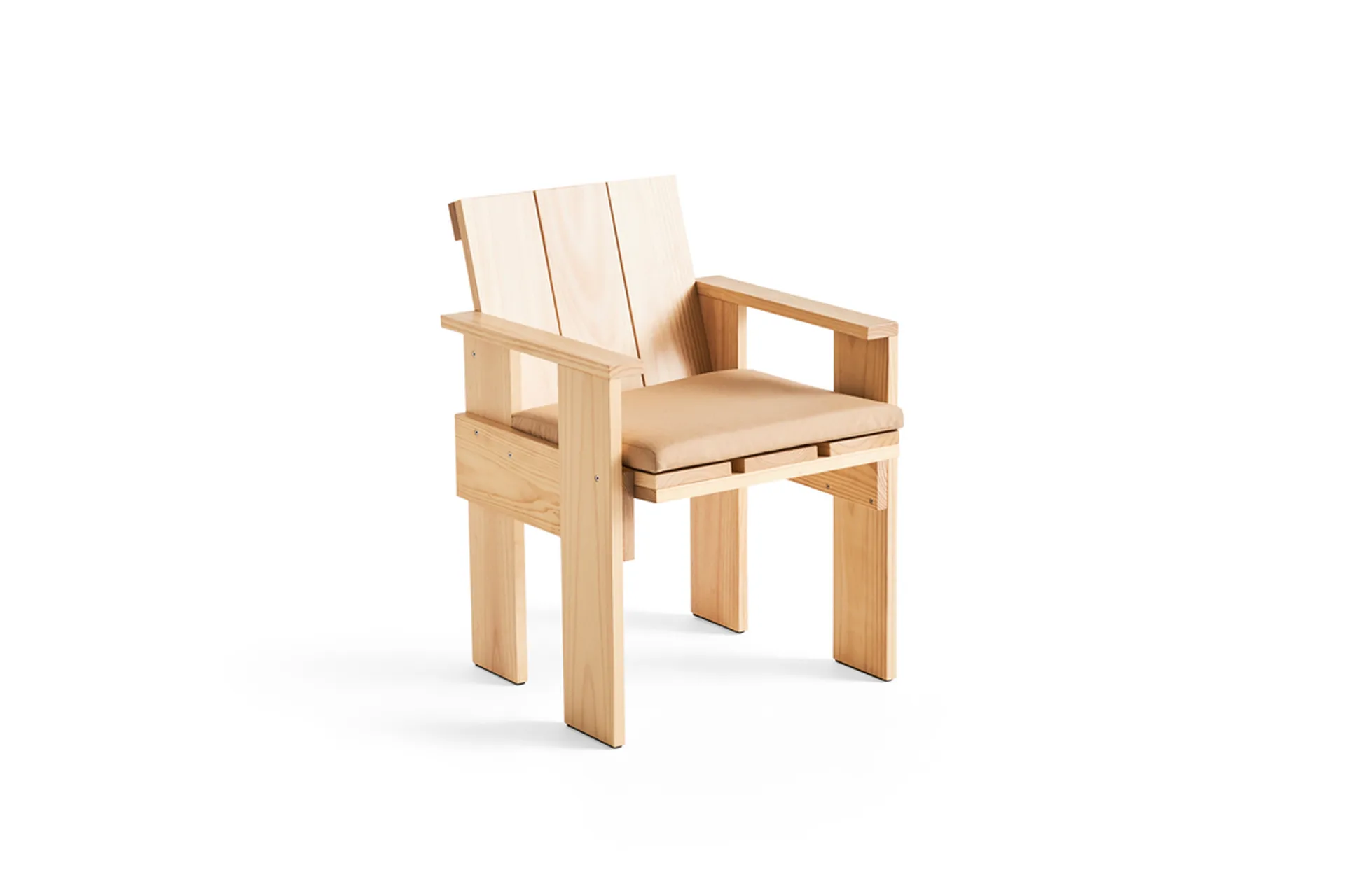 Crate Dining Chair Armlehnstuhl, Water-based lacquered pinewood HAY