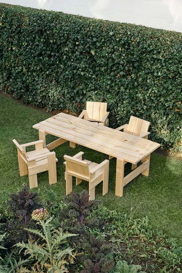 Crate Dining Chair Armlehnstuhl - Water-based lacquered pinewood - HAY