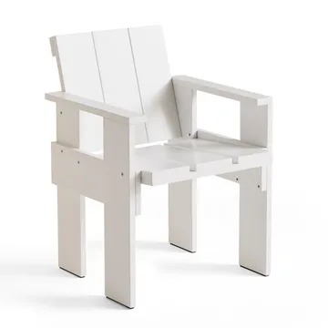 Crate Dining Chair Armlehnstuhl - White - HAY