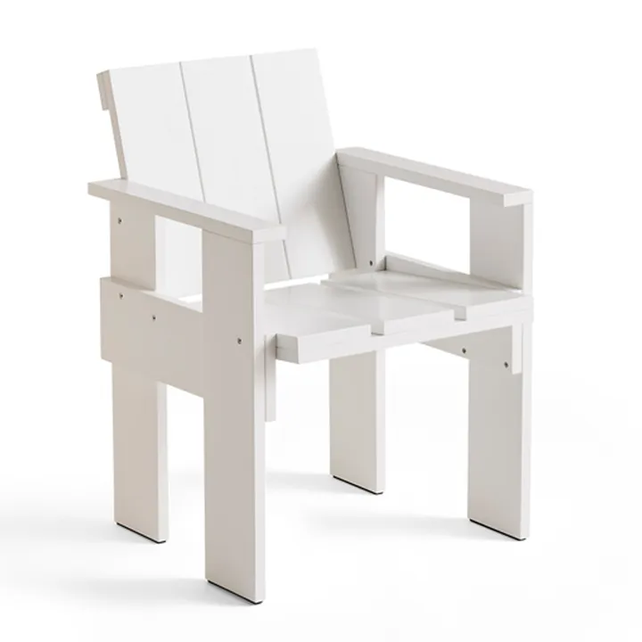 Crate Dining Chair Armlehnstuhl - White - HAY