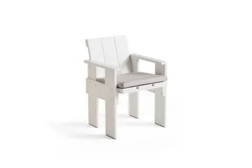 Crate Dining Chair Armlehnstuhl - White - HAY