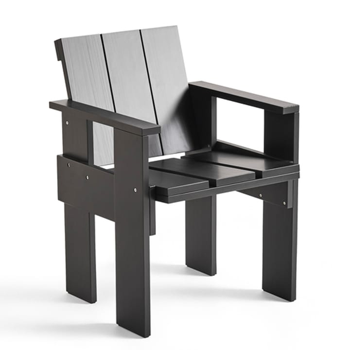 Crate Dining Chair Sessel Kiefernholz lackiert - Black - HAY