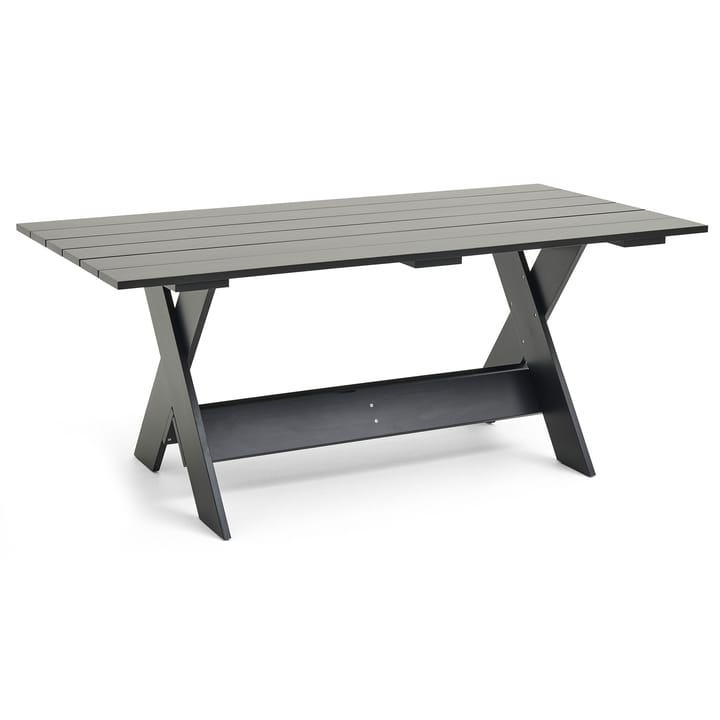 Crate Dining Table Tisch 180x89,5 cm Kiefernholz lackiert - Black - HAY