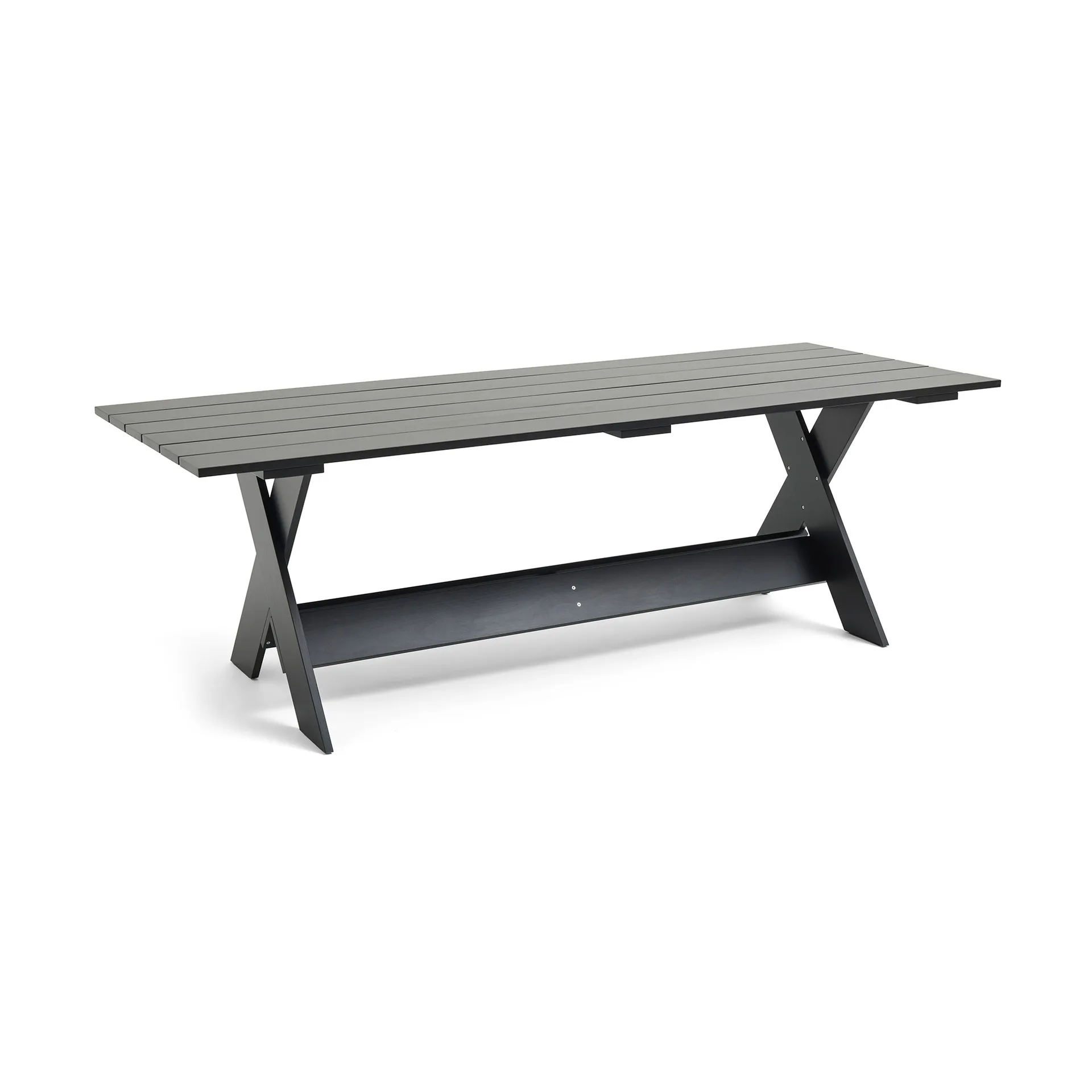 Crate Dining Table Tisch 180x89,5 cm Kiefernholz lackiert, Black HAY