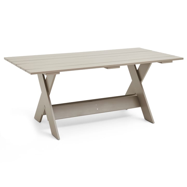 Crate Dining Table Tisch 180x89,5 cm Kiefernholz lackiert - London fog - HAY