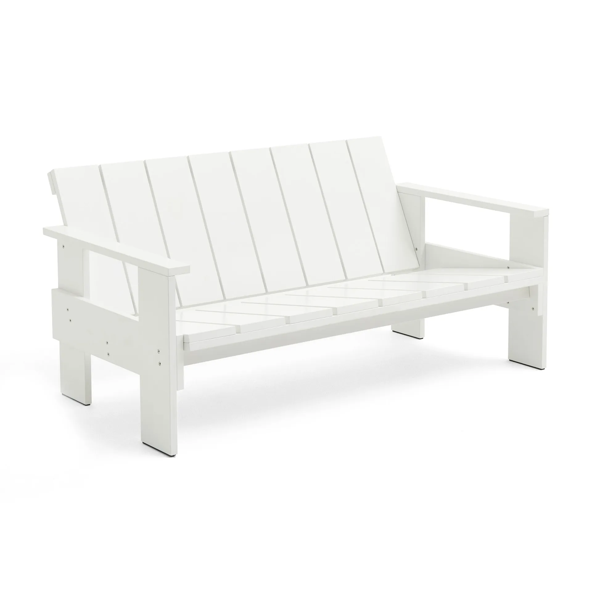 Crate Lounge Sofa Kiefernholz lackiert, White HAY